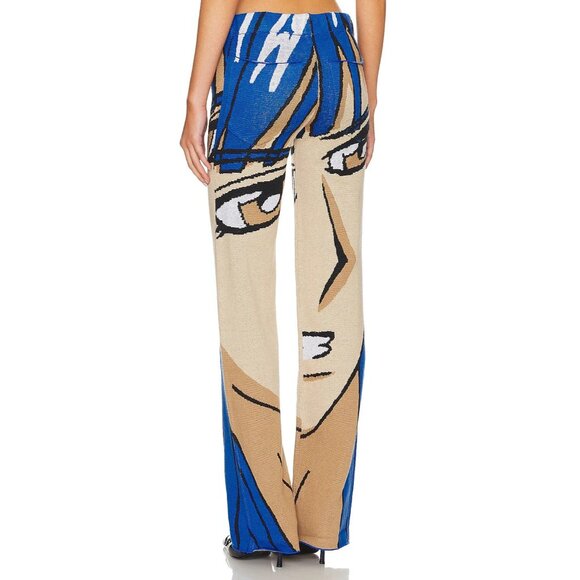 1XBLUE Anime Trousers in Blue Manga - Picture 3 of 4